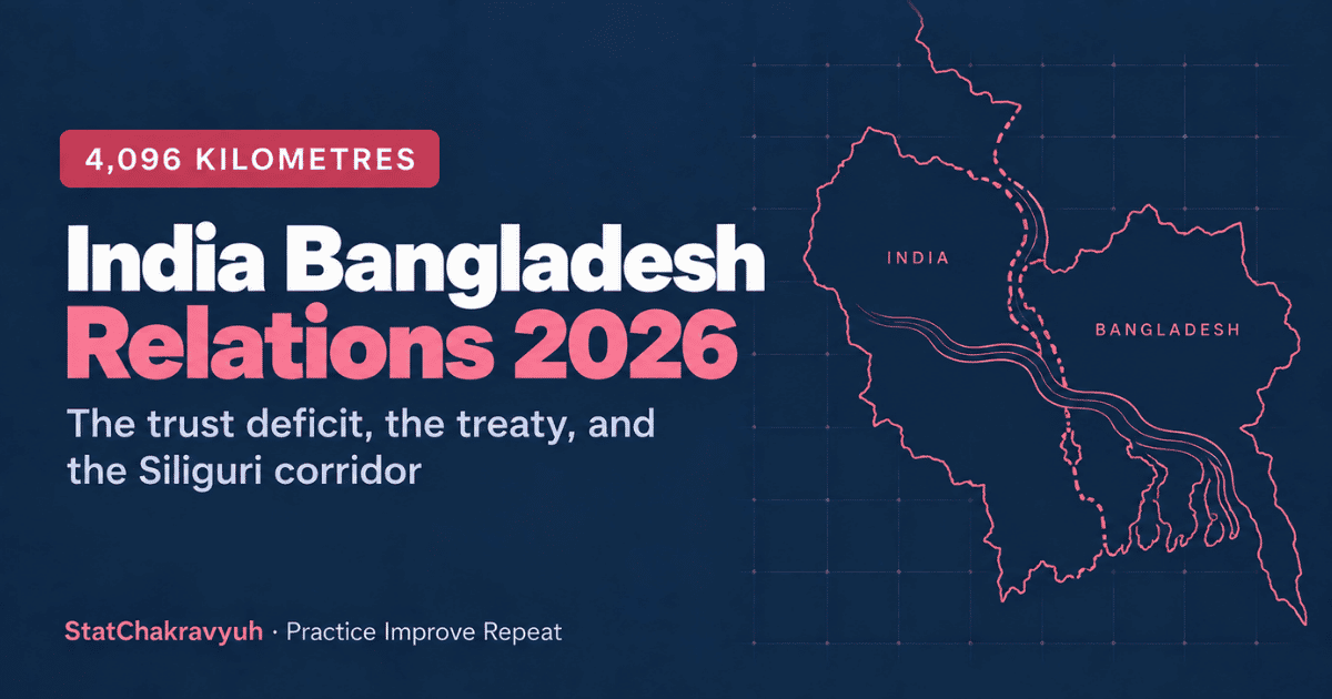 India Bangladesh relations 2026 banner showing the border and the trust deficit