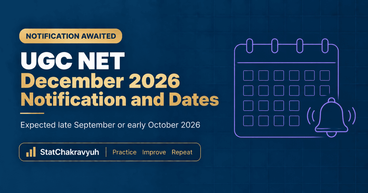 UGC NET December 2026 notification banner showing expected registration and exam schedule
